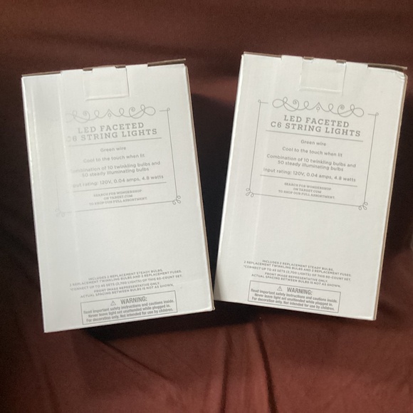 Wondershop Christmas LED Faceted C6 String Multi-Color Twinkling Lights Bundle - Picture 6 of 10